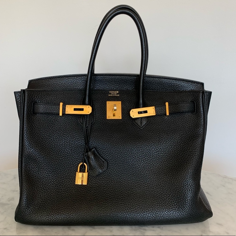 Noir Togo Leather 35 Hermes Birkin